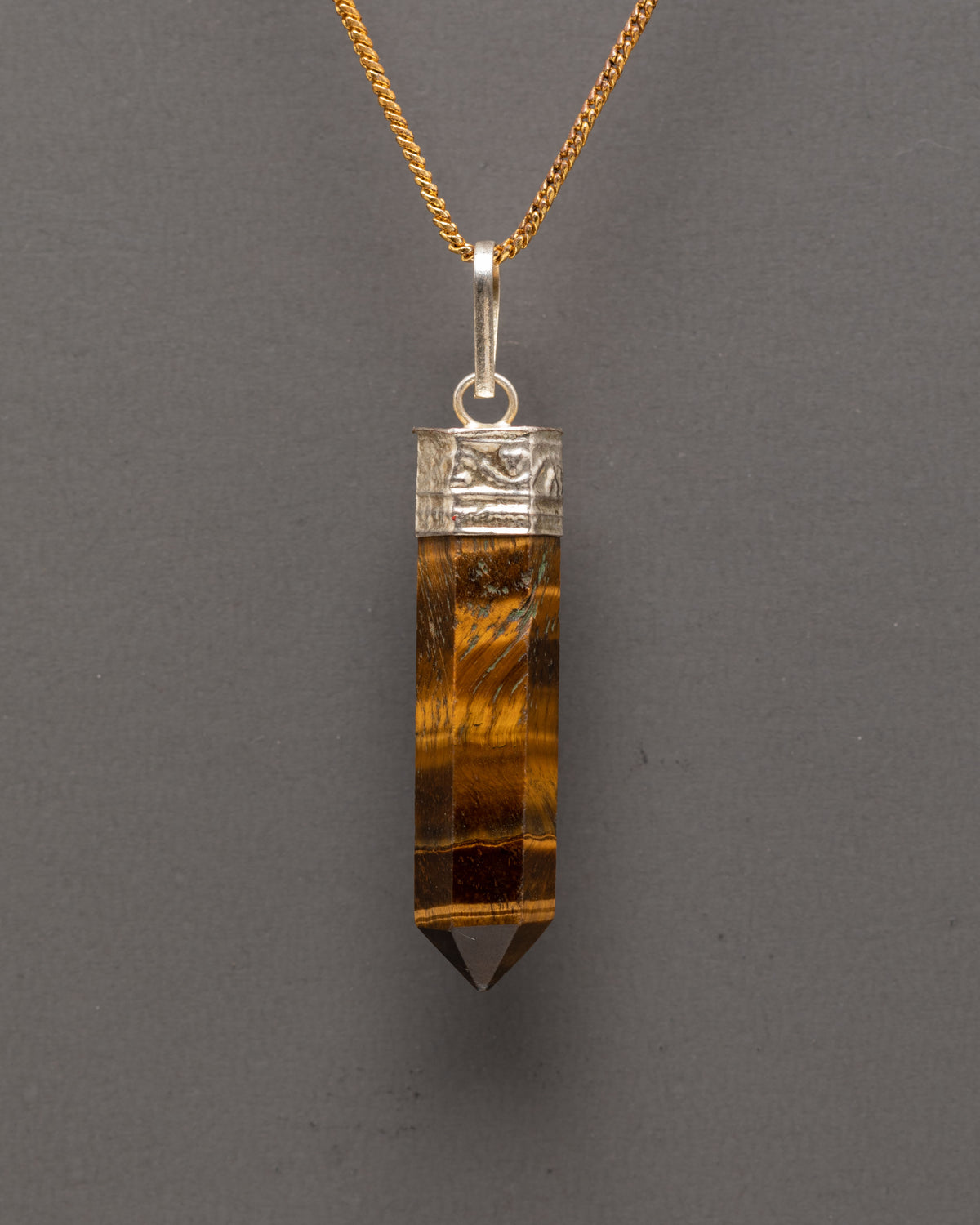 Himalayan Tiger Eye Stone Pendant | Natural Gemstone Jewelry