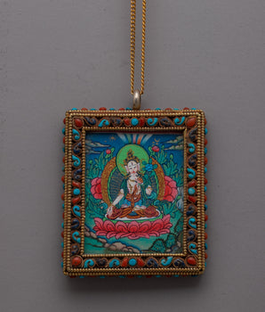White Tara Amulet 