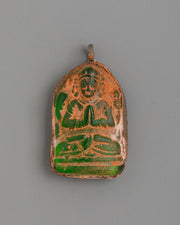 Chenrezig Buddhist Pendant | Antique Finish Spiritual Ornament