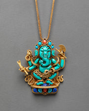 Gold Plated Ganesha Locket