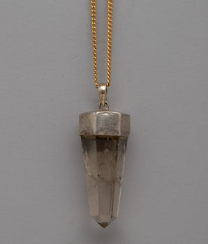 Crystal Pendant Sterling Silver