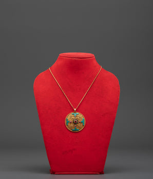 Gold Plated Locket With Ruby