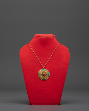 Gold Plated Locket With Ruby