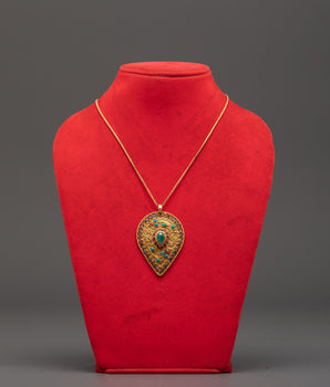 Ruby Locket with Gold Plating | Spiritual Ruby Jewelry