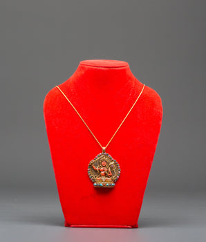 Manjushri Statue Locket for Accessory