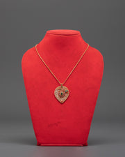 Handcrafted Silver Locket with Gold Plating