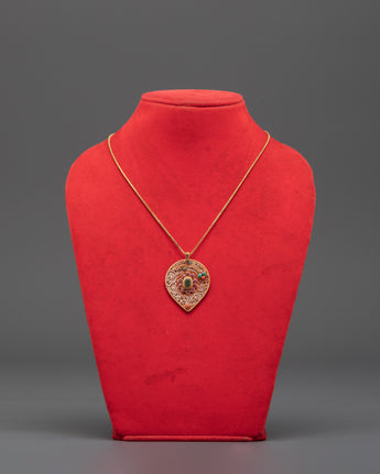 Handcrafted Silver Locket with Gold Plating