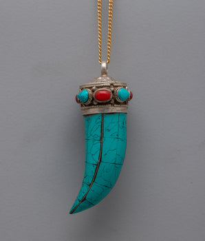 Tibetan Horn Pendant