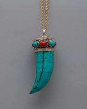 Tibetan Horn Pendant