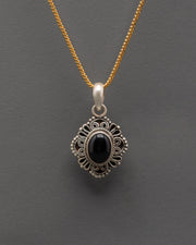 Spiritual silver locket 