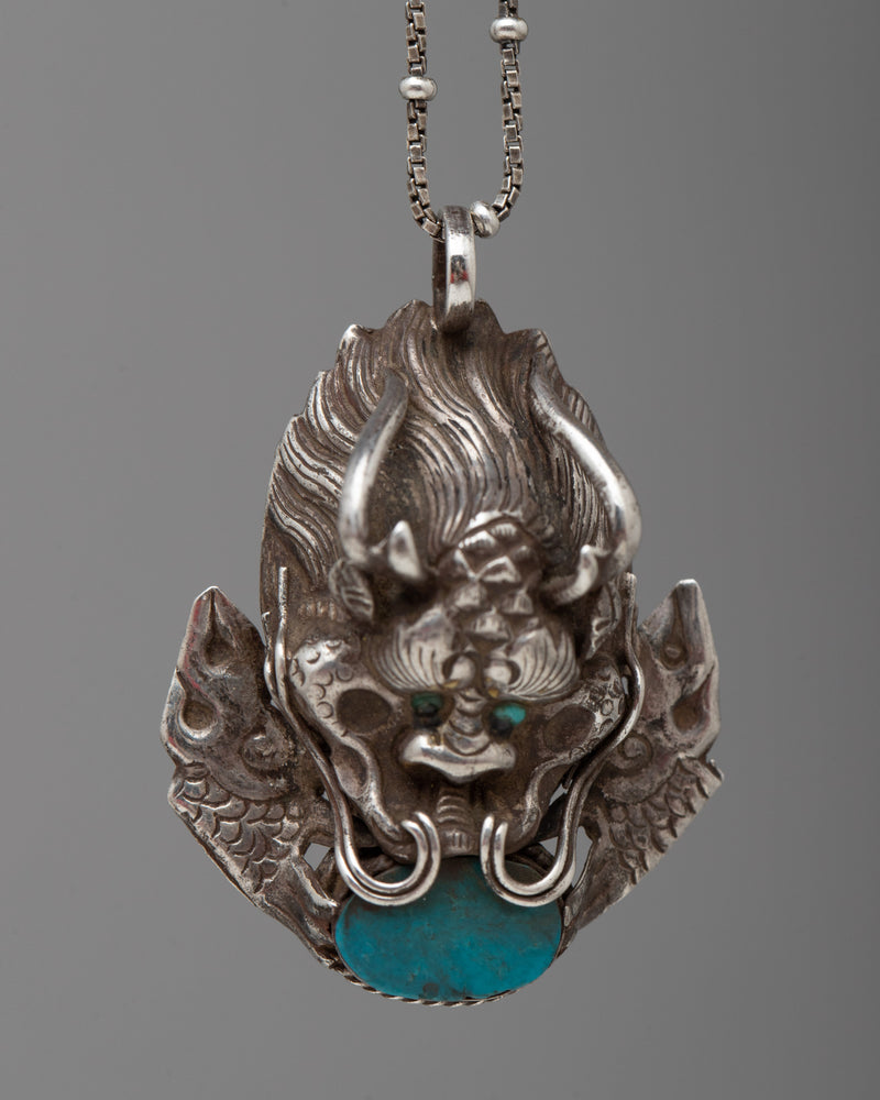 Garuda Turquoise Pendant