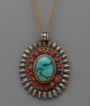 Gemstone Locket Pendant