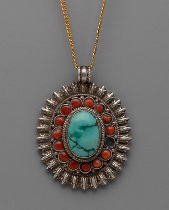Gemstone Locket Pendant