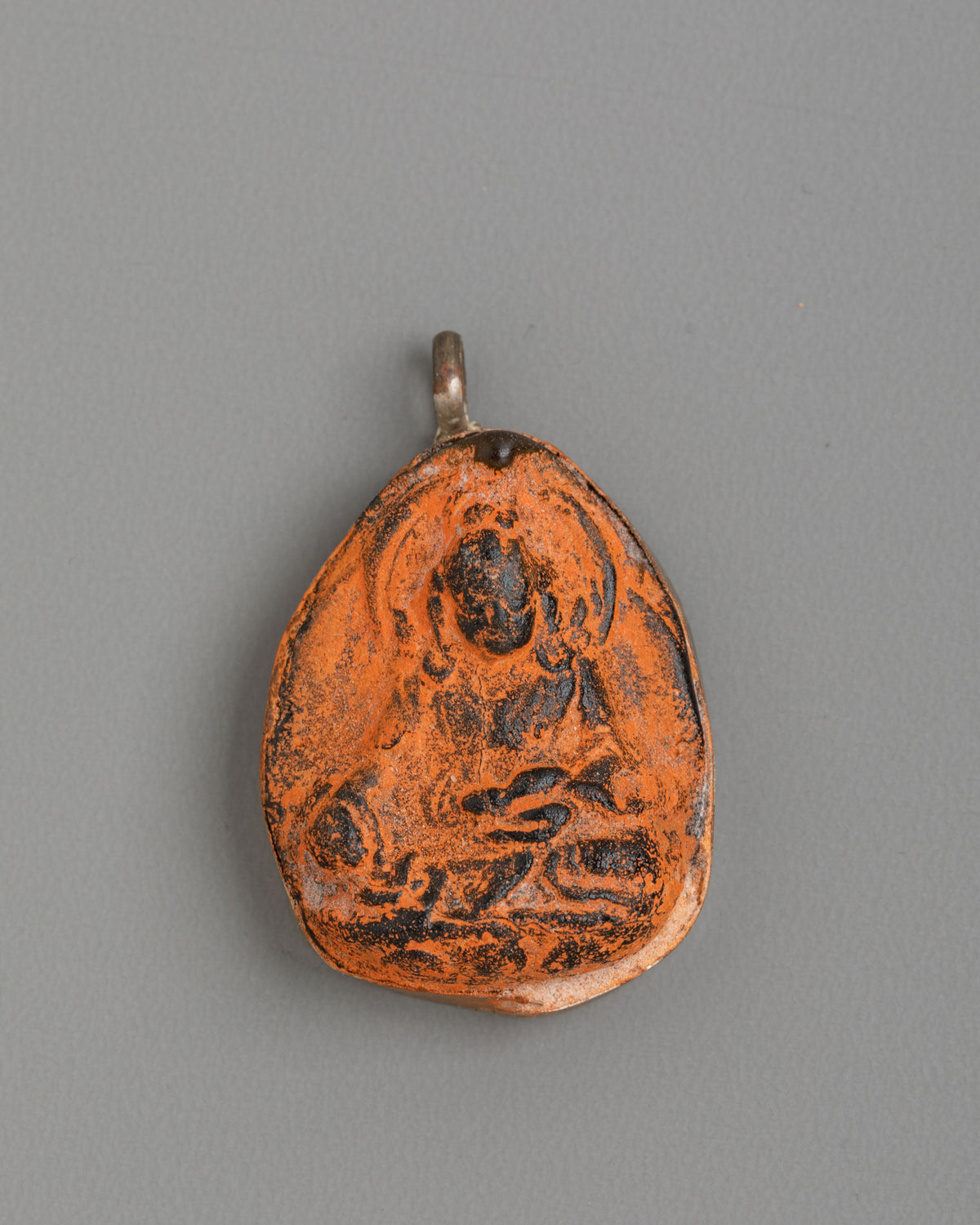 Sacred Buddhist Figure Locket | Antique Finish Spiritual Ornament
