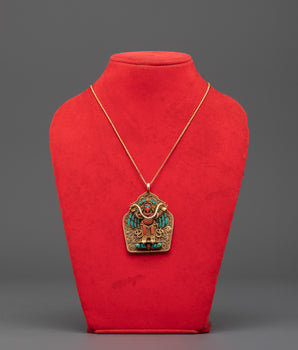 Handmade Garuda Bird Deity Pendant