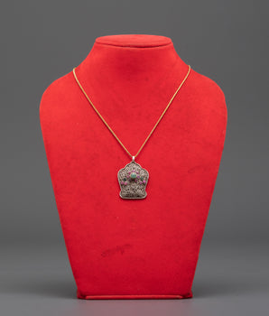 Handmade Silver Flower Motif Pendant