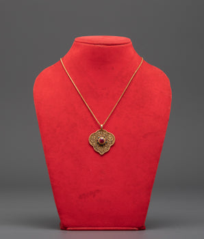 Gold Plated Leaf Locket