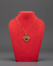Gold Plated Leaf Locket