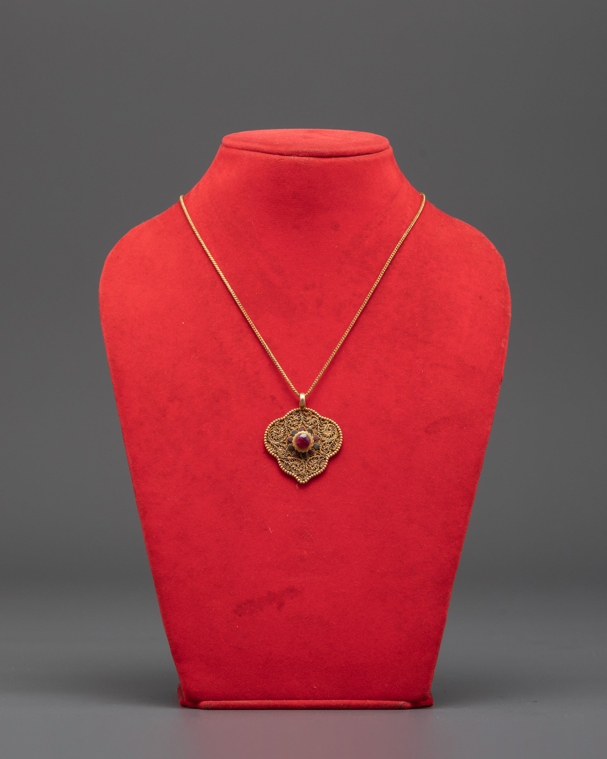 Gold Plated Leaf Locket