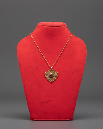 Gold Plated Leaf Locket