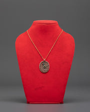 Silver Pendant with Intricate Filigree Detailing