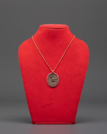 Silver Pendant with Intricate Filigree Detailing