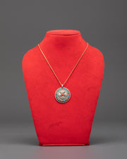 Silver Vishwa Vajra Locket