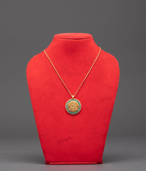 Handcrafted Dharma Wheel Pendant