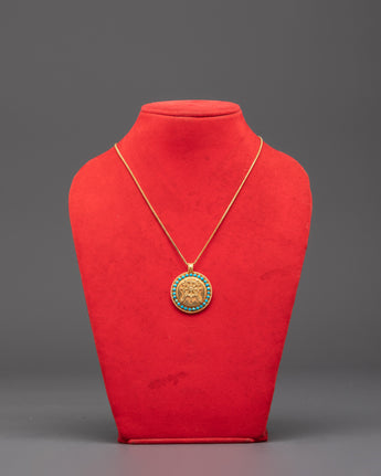 Handcrafted Dharma Wheel Pendant
