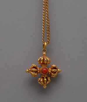 Elegant Vishwa Vajra  gold locket