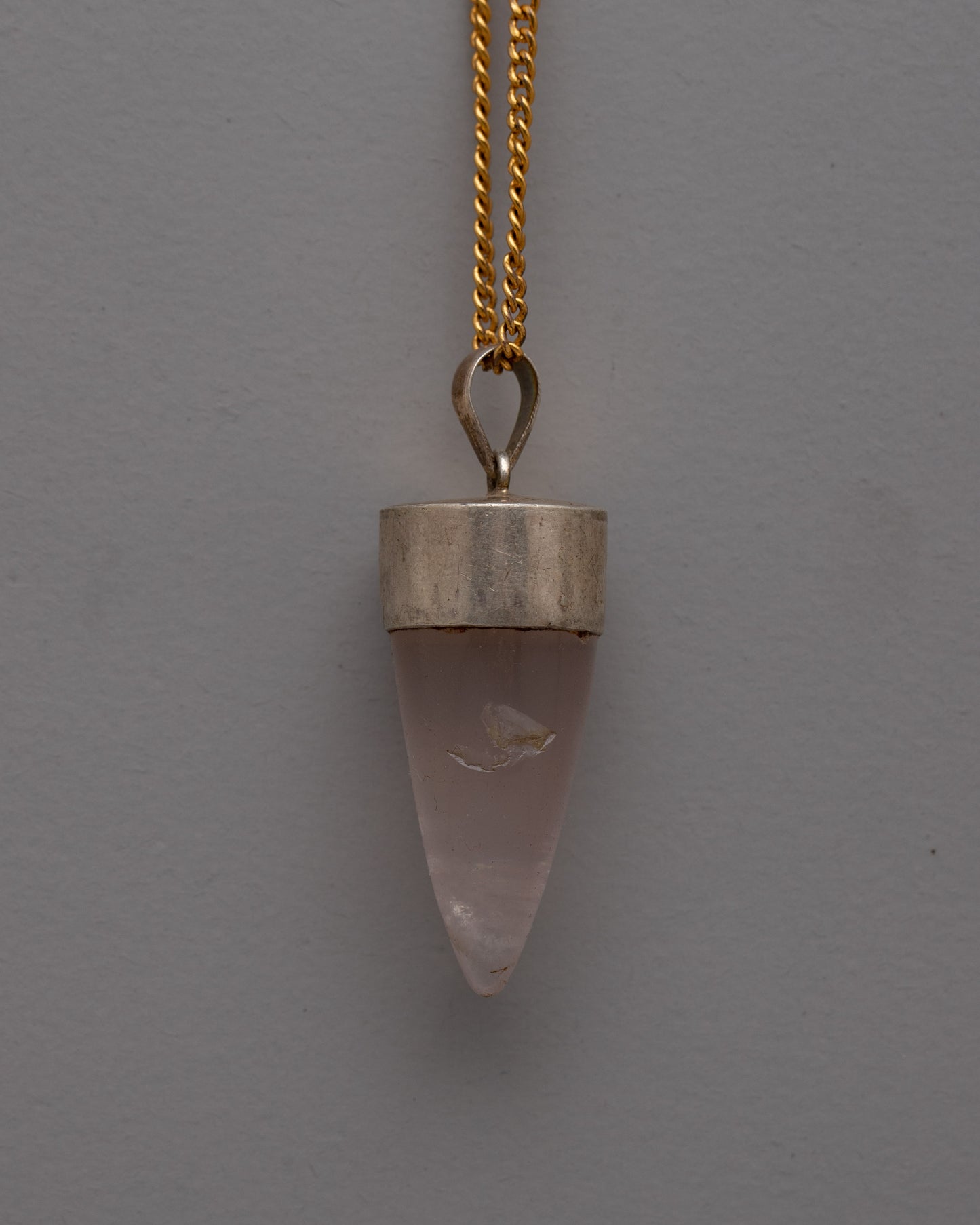 Healing Crystal Point Pendant | Handmade Healing Charm