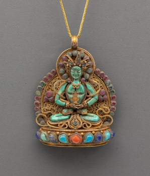 Amitayus Buddha Locket for Accessory | Tibetan Buddha of Long Life