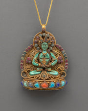Amitayus Buddha Locket for Accessory | Tibetan Buddha of Long Life