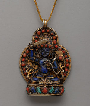 Spiritual Pendant with Intricate Filigree