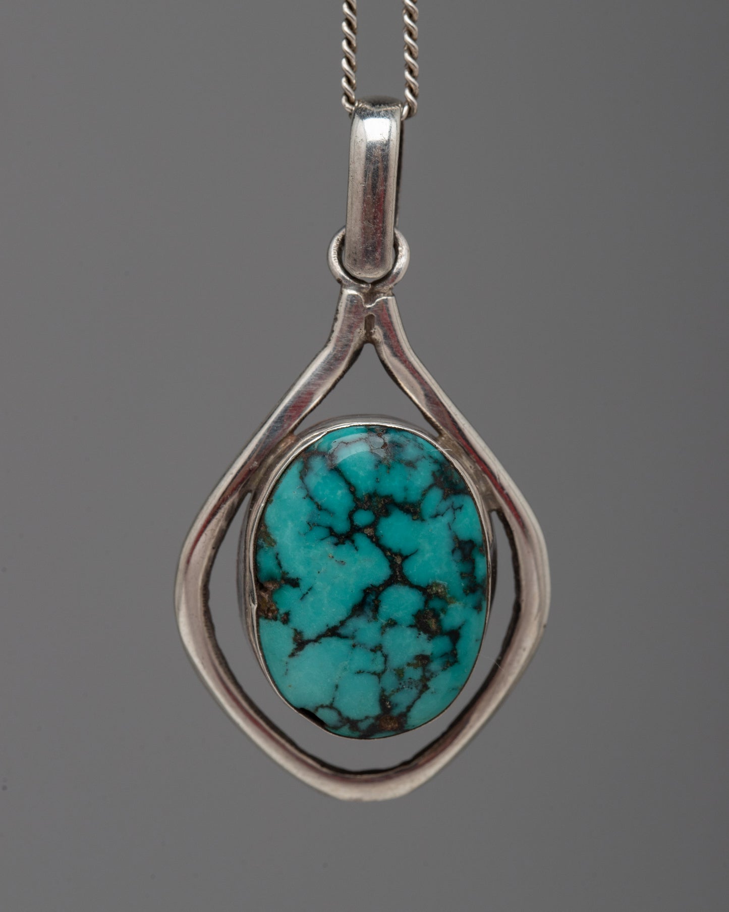 Silver Turquoise Locket