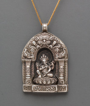 Pure Silver Ganesha Locket