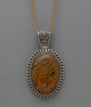 Jasper Locket Pendant
