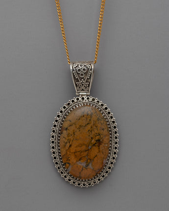 Jasper Locket Pendant
