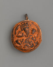 Spiritual Carved Deity Pendant