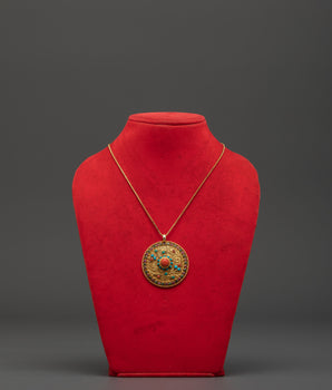Tibetan Ruby Locket | Panna Emerald Locket
