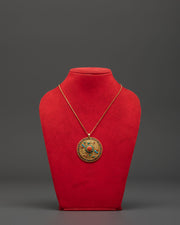 Tibetan Ruby Locket | Panna Emerald Locket