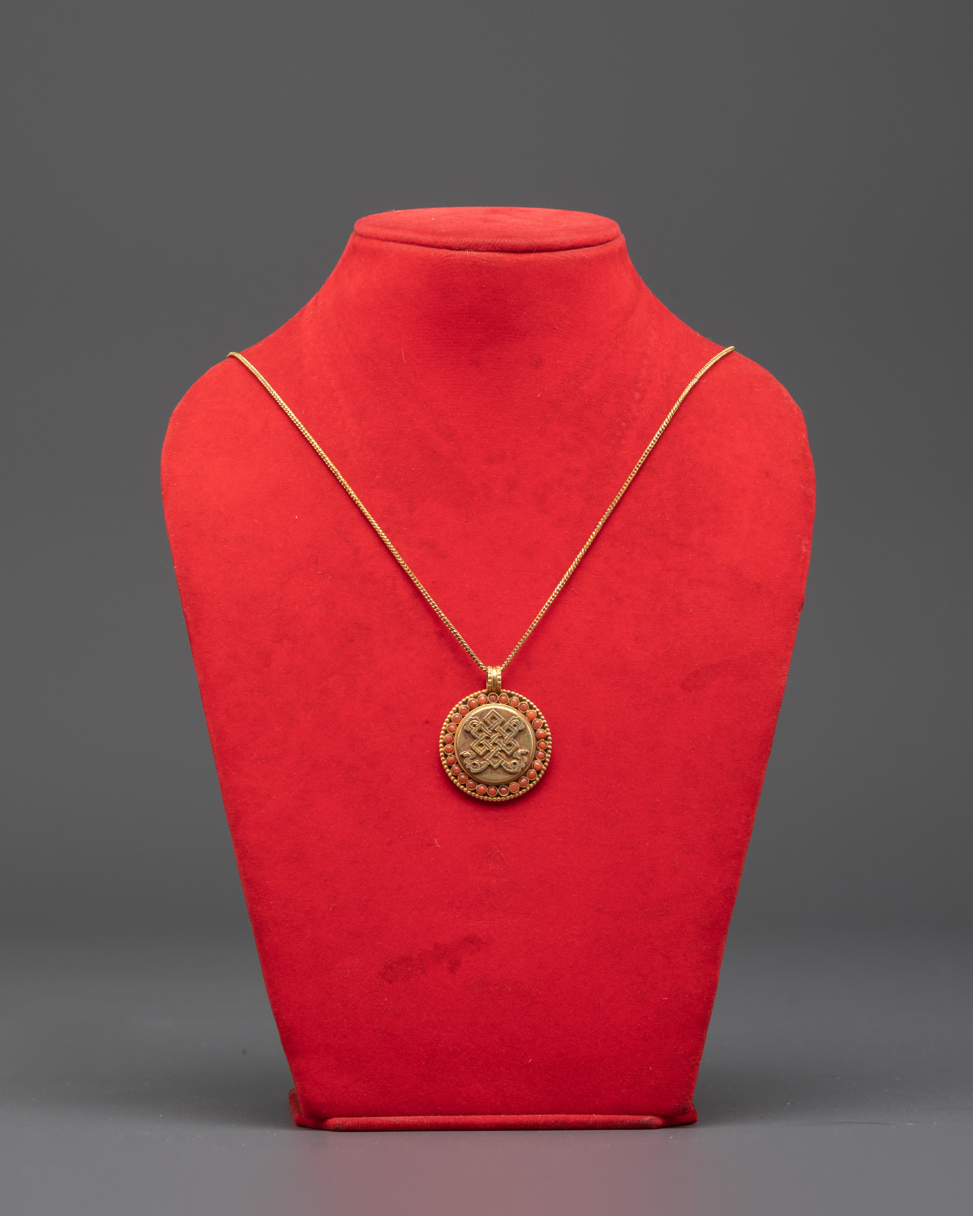 Endless Knot Locket | Tibetan Buddhist Jewelry