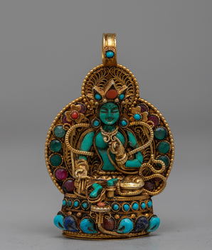 Green Tara Silver Locket