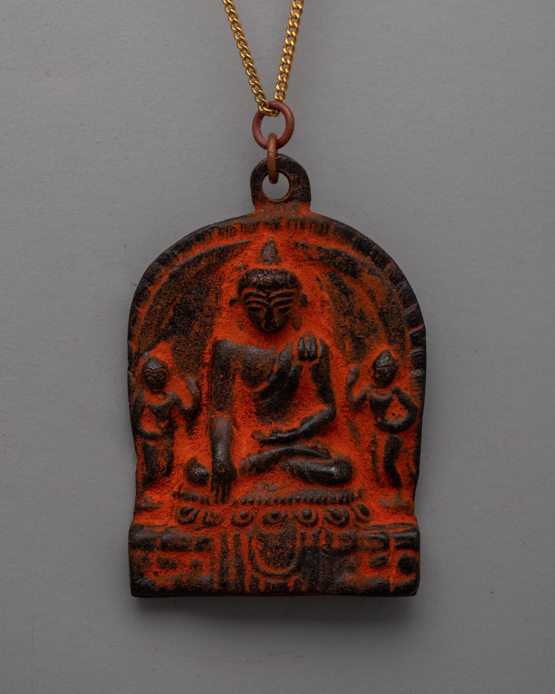 Exquisite Shakyamuni Buddha Brass Locket