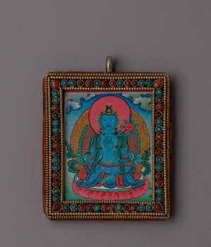 Silver Buddha Amulet