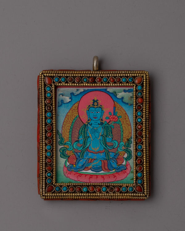 Silver Buddha Amulet