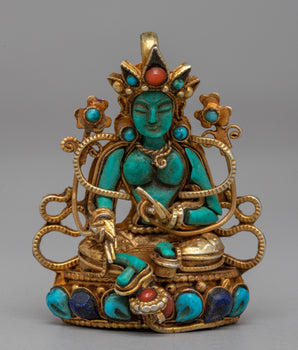 Green Tara Turquoise Locket