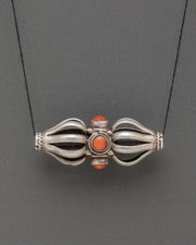Tibetan Sterling Silver Vajra Amulet Locket
