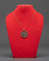 Handmade Panna Stone Locket for Accessory