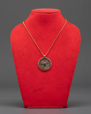 Handmade Panna Stone Locket for Accessory